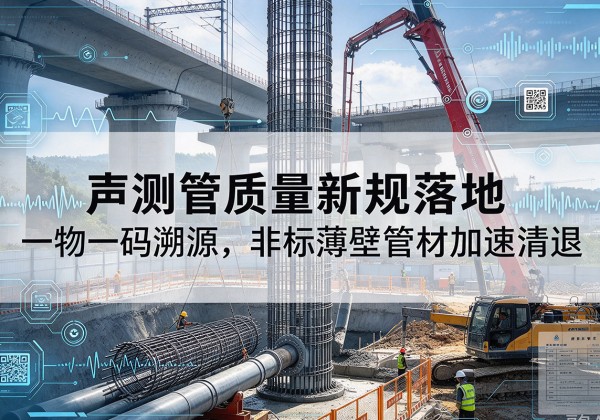 吉隆声测管质量新规落地，一物一码溯源，非标薄壁管材加速清退